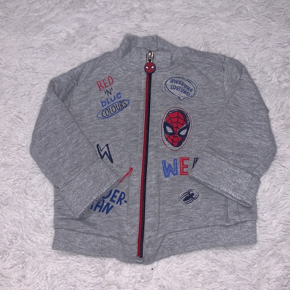 Spider man zip up sweater